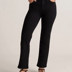 Quince Classic Black Straight Leg Jeans